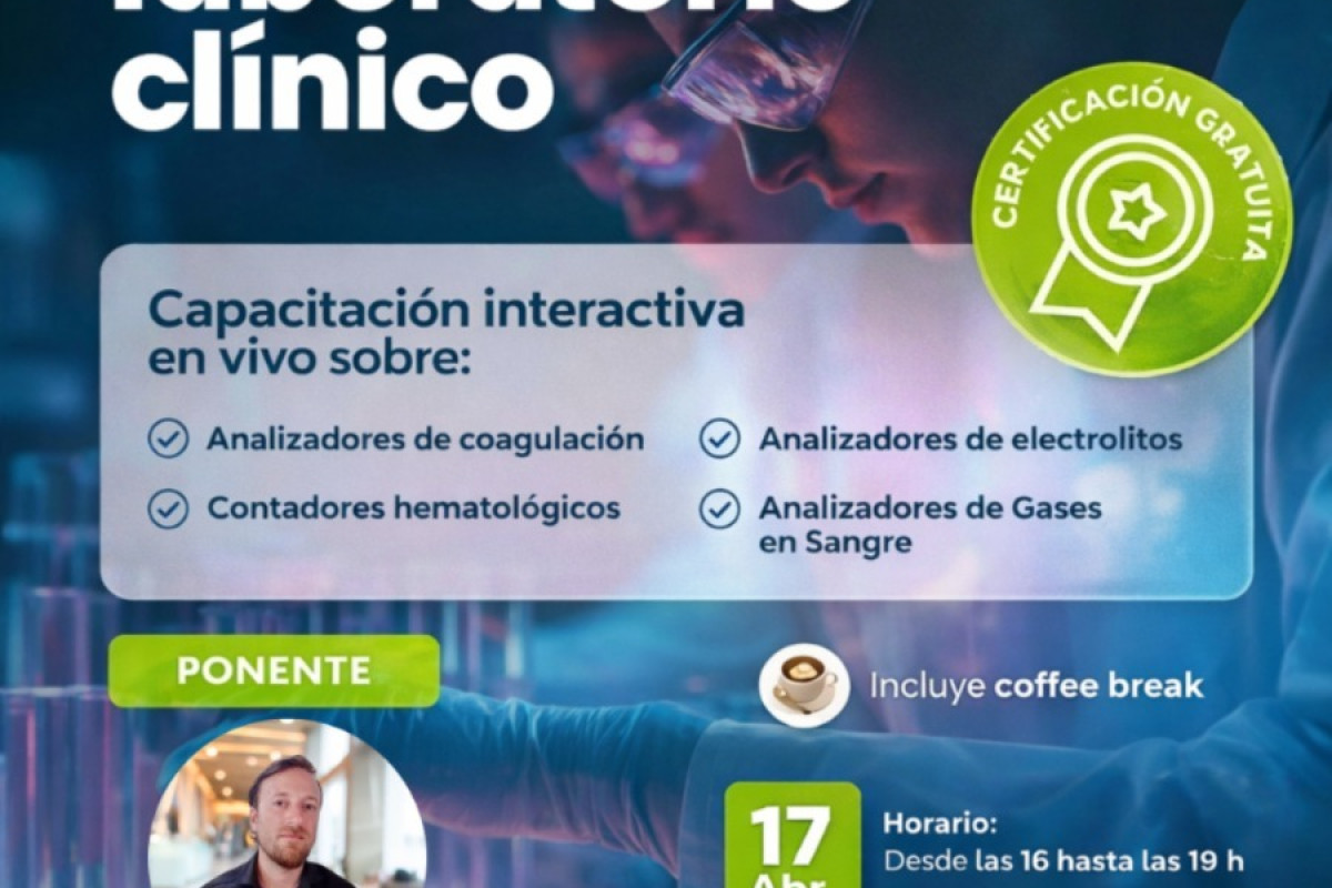 Capacitación práctica en equipamiento clínico + Certificación gratuita